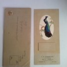 1946 Feather Bird Art Calendar In Original Envelope Brookville,Ill..