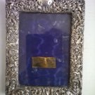 Antique 1900s Edwardian Repousse Sterling Silver Photo Picture Frame Bizarre Hallmarked