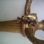 Aluminum Dual Light Sconce With Rams Head Gold Paint