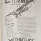 1927 Wright Aeronautical Corp. Magazine Ad Lindbergh Mention