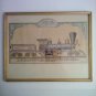 Vtg. M.W.Baldwin & Co. Locomotives Builders Print Framed