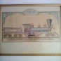 Vtg. M.W.Baldwin & Co. Locomotives Builders Print Framed