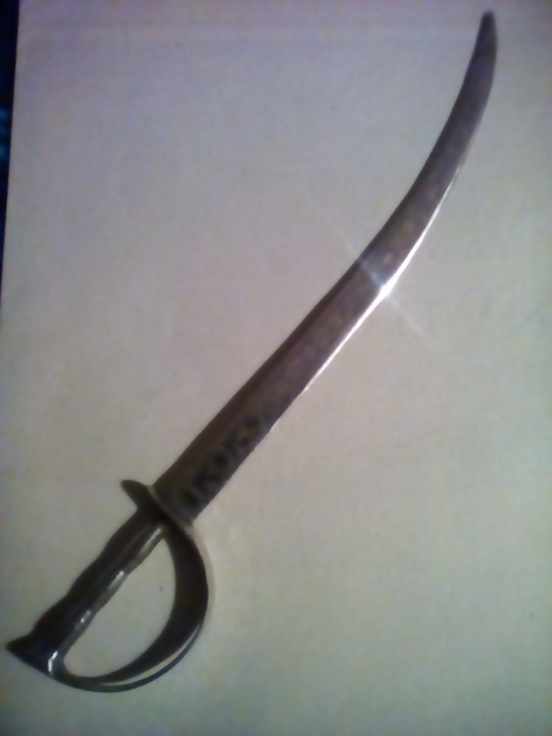 Vintage Etched Blade Sword Letter Opener