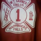 Vintage Hewitt Mfg. Corp. 1970s Volunteer Fireman Wool Jacket Wappinger's Falls Garner Eng. Co.