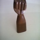 Vintage 1970s Mano Fico Carved Art Carving Statue Hand