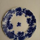 Antique 1890s Lancaster England Pottery 9" Flow Blue Plate