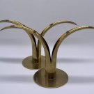 Mid Century Modern MCM Ivar Åhlenius Björk Scandinavian Candlestick Pair
