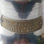 Antique Saginaw,Michigan 1919 Nickel Plated Liberty Bell Coin Bank
