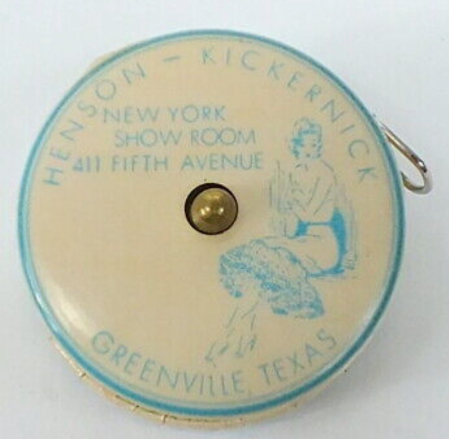 Vintage Celluloid Sewing Tape Henson-Kickernick