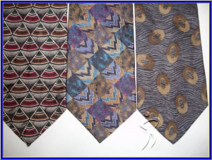 NEW DESIGNER COLECTION SMALL PATTERN ART DECO SILK TIES