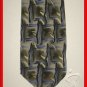MENS CROFT BARROW ABSTRACT ART DECO PAINT SILK NECK TIE