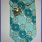 NEW STACY ADAMS SILK NECK TIE ART DECO PAISLEY PLAID
