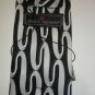 NEW STACY ADAMS SILK TIE WAVES BLACK WHITE