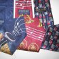 MENS MUSIC MUSICAL SINGING NOTES GUITAR NECK TIES LOT