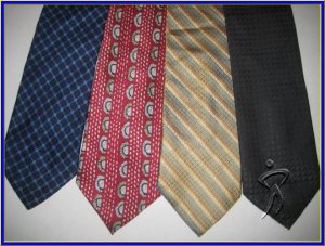 MEN DESIGNER COLLECTION SMALL PATTERN STRIPES SILK TIEs