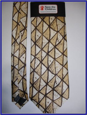 NEW SAVE THE CHILDREN SILK TIE AFRIA WORLD COLLECTION