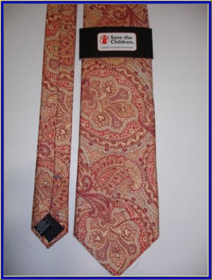 NEW SAVE THE CHILDREN SILK TIE WORLD PAISLEY COLLECTION