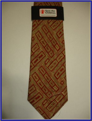 NEW SAVE THE CHILDREN SILK TIE AFRICA WORLD FISH COLLEC
