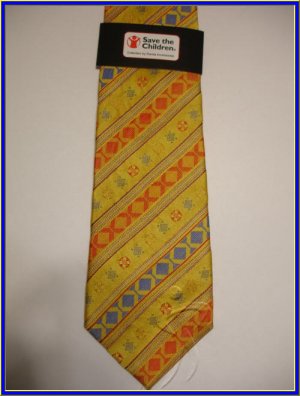 NEW SAVE THE CHILDREN SILK TIE WORLD COLLECTION