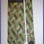 NEW STACY ADAMS SILK NECK TIE GREEN PLAID NECKTIE