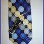 NEW STACY ADAMS SILK NECK TIE CIRCLES POLKA DOTS BLUE