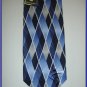 MENS NEW W/TAG STACY ADAMS SILK TIE PLAID BLUE
