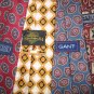 MENS LANDS END GAP GANT SMALL PATTERN SILK NECK TIES NR
