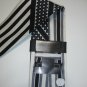 NEW STACY ADAMS SILK TIE STRIPES BLACK WHITE SUIT NECKT