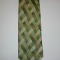 NEW STACY ADAMS SILK TIE PLAID CRISP WOVEN GREEN