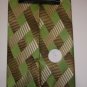 NEW STACY ADAMS SILK TIE PLAID CRISP WOVEN GREEN