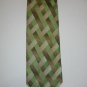 NEW STACY ADAMS SILK TIE PLAID CRISP WOVEN GREEN