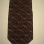 MENS NATURA LEAPING LIZARD ANIMAL PATTERN SILK NECK TIE