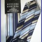NEW BERGAMO HANKY CUFFLINK TIE SET BLUE STRIPES DESIGNE