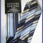 NEW BERGAMO HANKY CUFFLINK TIE SET BLUE STRIPES DESIGNE