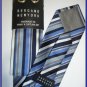 NEW BERGAMO HANKY CUFFLINK TIE SET BLUE STRIPES EXECUTI