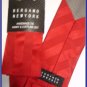 NEW BERGAMO HANKY CUFFLINK TIE SET RED STRIPES