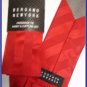 NEW BERGAMO HANKY CUFFLINK TIE SET RED STRIPES