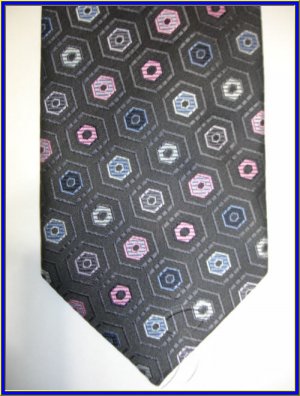 NEW BERGAMO HANKY CUFFLINK TIE SET CRISP WOVEN EXECUTIV