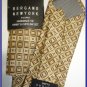 NEW BERGAMO HANKY CUFFLINK TIE SET BROWN CIRCLES WOVEN