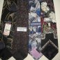 MENS DESIGNER COLLECTION LARGE PATTERNS SILK NECK TIES