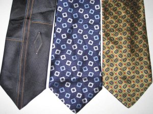 MENS LAND END etc DESIGNER EXECUTIVE WOVEN SILK TIES