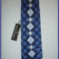 MENS NEW W/TAG STACY ADAM SILK TIE PLAID BLUE BLACK