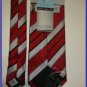 NEW GEOFFREY BEENE SILK TIE RED WHITE STRIPES EXECUTIVE