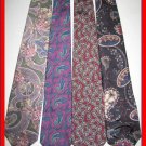 MEN DESIGNER COLLECTION PAISLEY ART DECO SILK NECK TIEs