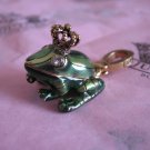 JUICY COUTURE PRINCE CHARMING CROWN FROG CHARM RETIRED