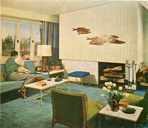 Sold Vintage Mid Century Modern Design Book 400pp Decorating Eichler Eames Atomic 1956 Era