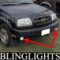 1999 2000 2001 Suzuki Vitara & Grand Vitara Xenon Foglamps Foglights Driving Fog Lamps Lights Kit