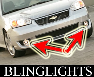 2006 2007 Chevrolet Chevy Malibu SS Xenon Fog Lamps Driving Lights Foglamps Foglights Kit