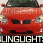 Blue Halo Fog Lights Lamps for 2005 2006 2007 2008 2009 2010 Pontiac G5