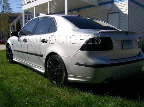 Saab 9-5 Tinted Smoked Taillamps Taillights Overlays Film Protection